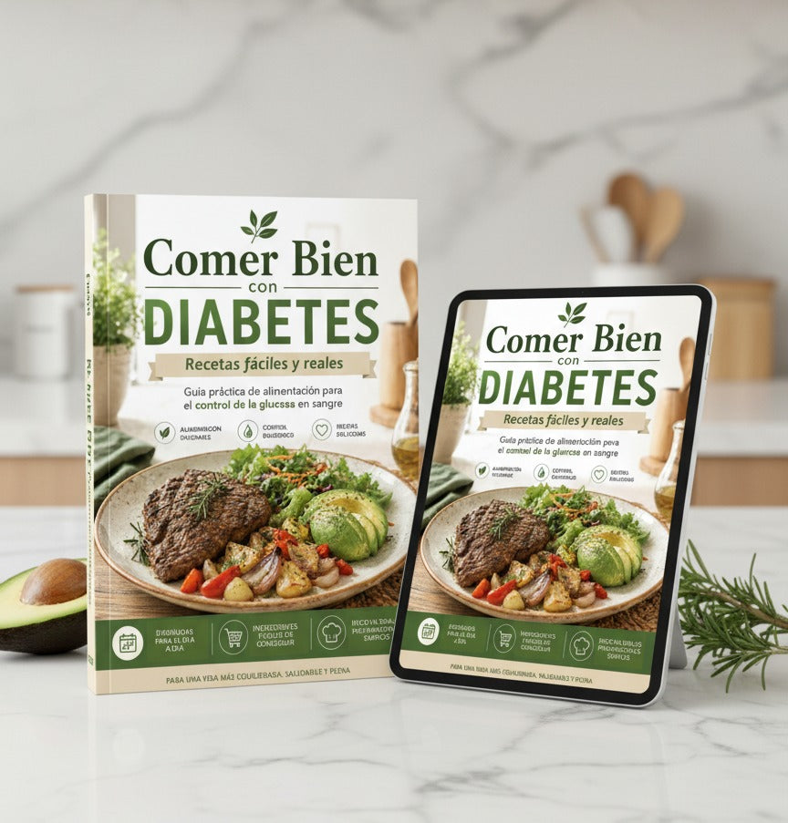Comer Bien con diabetes + de 100 Recetas + Bonos 🎁